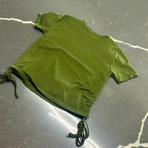 Army green workout top